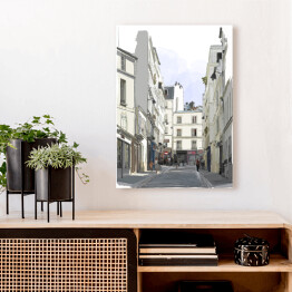 Rysunek ulicy w pobliżu Montmartre w Paryżu