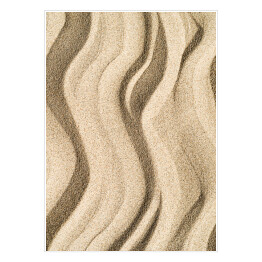 Plakat Minimalistyczny pionowy teksturowany piasek tło sztuki z falami