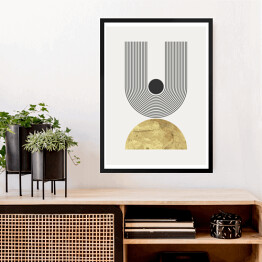 Obraz w ramie Geometryczny plakat Bauhaus no 1
