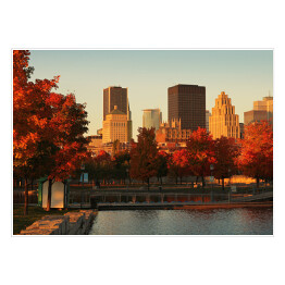 Plakat samoprzylepny Montreal - panorama miasta