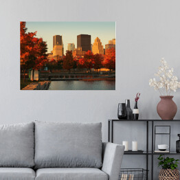 Plakat samoprzylepny Montreal - panorama miasta