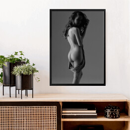 Obraz w ramie Stojąca naga kobieta