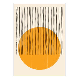 Plakat Minimalistyczne 20s Bauhaus Style Abstrakcyjne kompozycje. Ręcznie malowane Mid-Century geometryczne dekoracje ścienne.