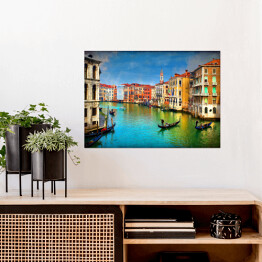 Plakat Gondole w Wenecji