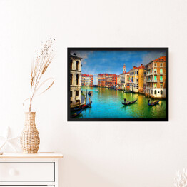 Obraz w ramie Gondole w Wenecji