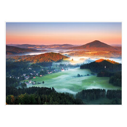 Plakat samoprzylepny Halny w czeskich górach