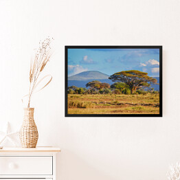 Obraz w ramie Krajobraz sawanny, Kenia