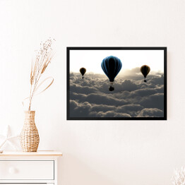 Obraz w ramie Balony nad chmurami