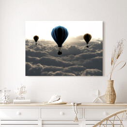 Obraz na płótnie Balony nad chmurami