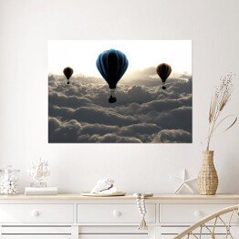 Plakat Balony nad chmurami