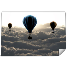 Fototapeta winylowa zmywalna Balony nad chmurami