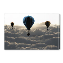 Obraz na płótnie Balony nad chmurami