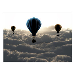 Plakat samoprzylepny Balony nad chmurami