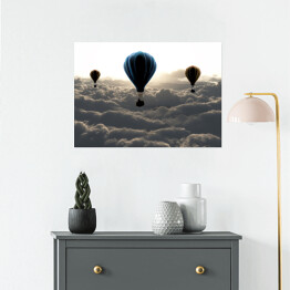 Plakat Balony nad chmurami