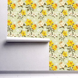 Tapeta samoprzylepna w rolce Elegancki wiosenny kwiatowy wzór