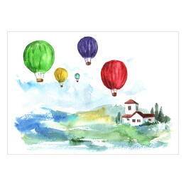 Plakat samoprzylepny Kolorowe balony