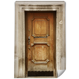 Fototapeta Stare drewniane drzwi do drewnianego domu