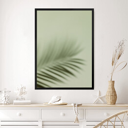 Obraz w ramie Liść palmowy we mgle