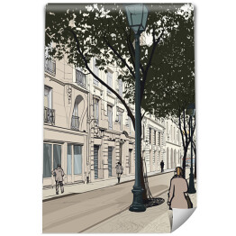 Fototapeta Rysunek Montmartre w Paryżu