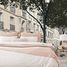 Fototapeta winylowa zmywalna Rysunek Montmartre w Paryżu