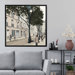 Obraz w ramie Rysunek Montmartre w Paryżu