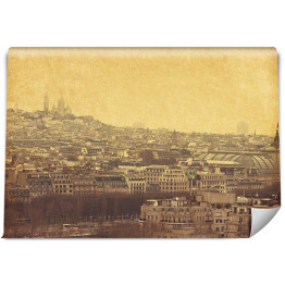 Fototapeta winylowa zmywalna Widok na paryskie Montmartre w stylu retro