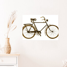 Plakat Retro rower stylizowany na XIX wiek