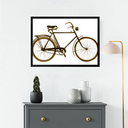 Obraz w ramie Retro rower stylizowany na XIX wiek