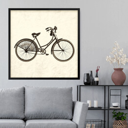 Obraz w ramie Retro rower