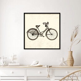 Plakat w ramie Retro rower