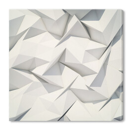 Geometryczny biały deseń z efektem 3D