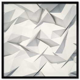 Geometryczny biały deseń z efektem 3D