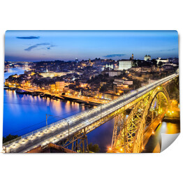 Fototapeta winylowa zmywalna Most nocą w Portugali