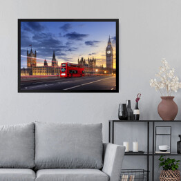 Obraz w ramie Big Ben w Londynie o zmierzchu