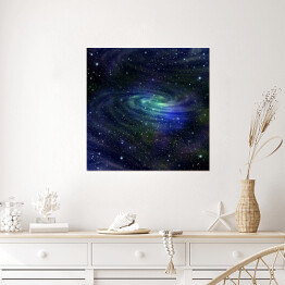Plakat samoprzylepny Galaktyka - ilustracja