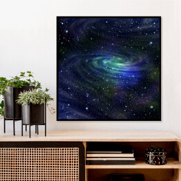 Plakat w ramie Galaktyka - ilustracja