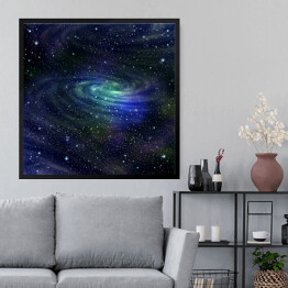 Obraz w ramie Galaktyka - ilustracja