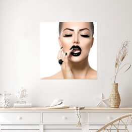 Plakat samoprzylepny Czarny makijaż 