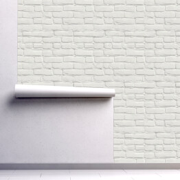 Tapeta samoprzylepna w rolce Tapeta biała cegła 3D. Imitacja muru z cegły