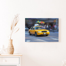 Żółta taksówka w Nowym Jorku.