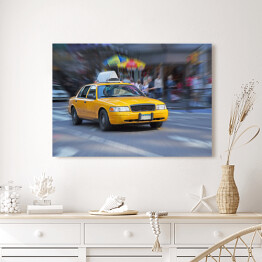 Obraz na płótnie Żółta taksówka w Nowym Jorku.