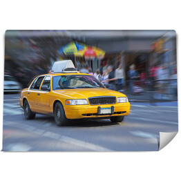 Fototapeta Żółta taksówka w Nowym Jorku.