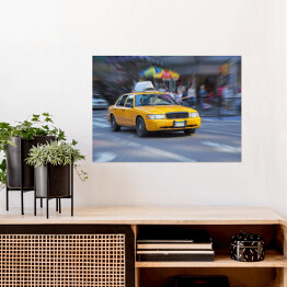 Żółta taksówka w Nowym Jorku.