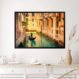 Obraz w ramie Wenecki kanał