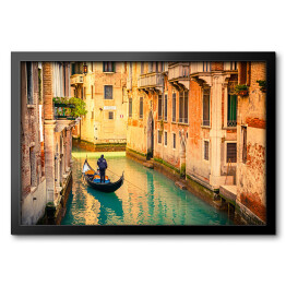 Obraz w ramie Wenecki kanał