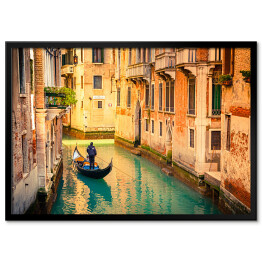 Plakat w ramie Wenecki kanał