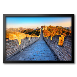 Obraz w ramie Spacer po Wielkim Murze, Chiny