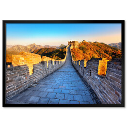Plakat w ramie Spacer po Wielkim Murze, Chiny