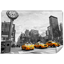 Fototapeta samoprzylepna 5th Avenue z żółtymi taksówkami w Nowym Jorku 
