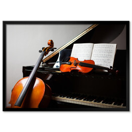 Plakat w ramie Muzyka klasyczna - instrumenty